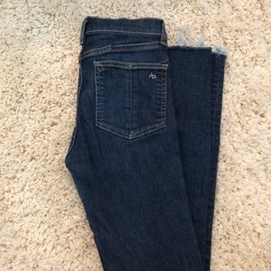 rag & bone high rise ankle skinny